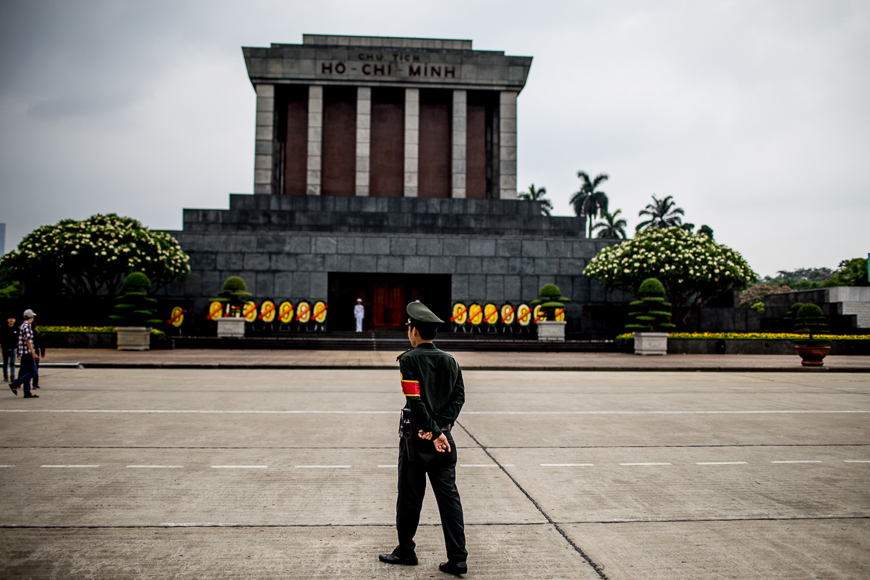 The iconic Ba Dinh Square in Hanoi.