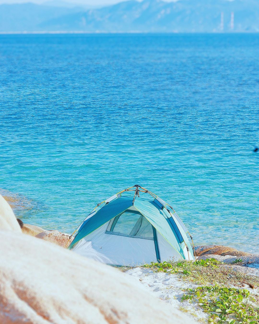 Camping on Cu Lao Cau