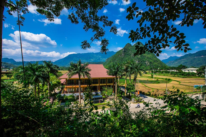 Menu cover of the Mai Village restaurant offering Vietnamese