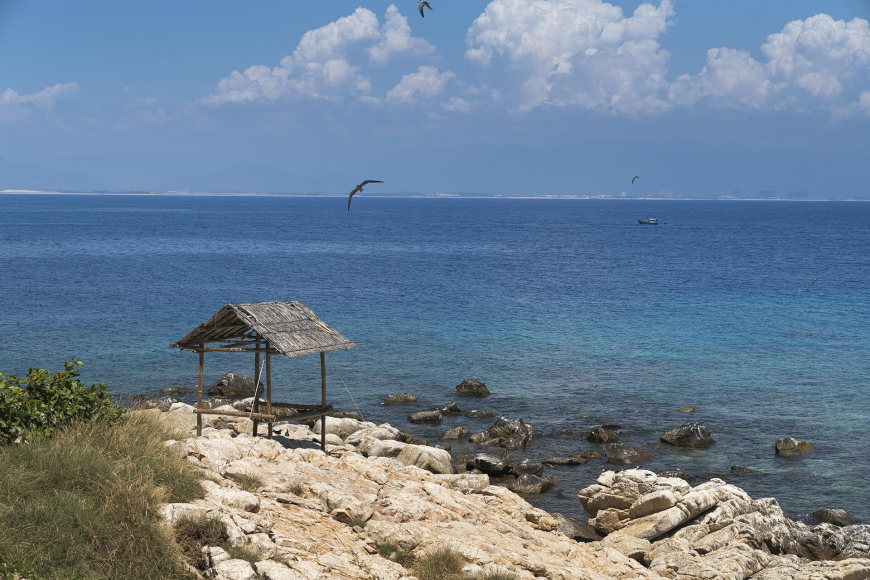 The leafy hut on Yen Island Nha Trang