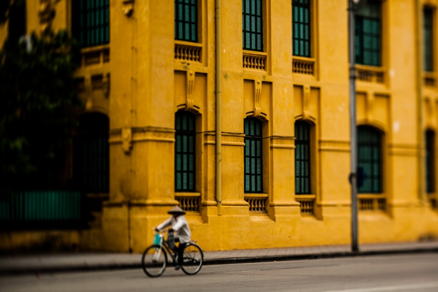 ベトナムで自転車に乗ります。