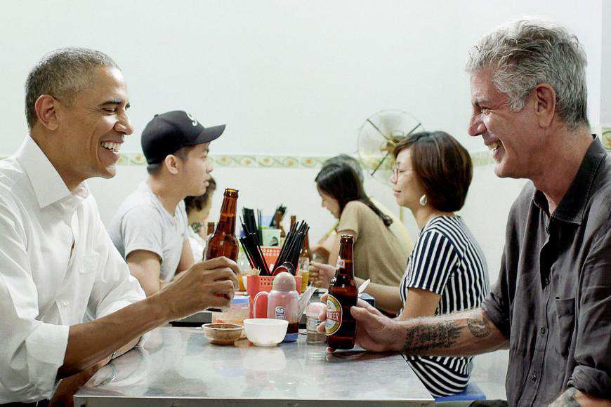 anthony bourdain obama